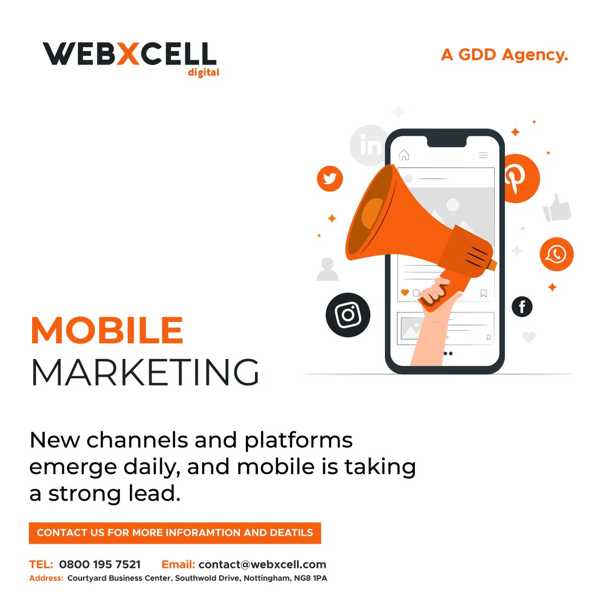 WebxcellD's tweet image. Mobile is becoming not only the new digital hub, but also the bridge to the physical world.
That’s why #mobile will affect more than just your digital operations — it will transform your entire #business.