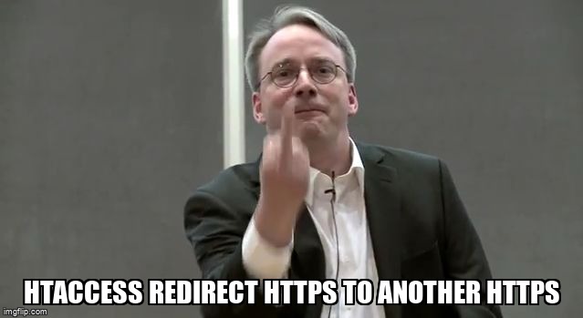 overflow_meme's tweet image. Htaccess redirect https to another https stackoverflow.com/questions/3387… #htaccess #apache #modrewrite #regex #redirect