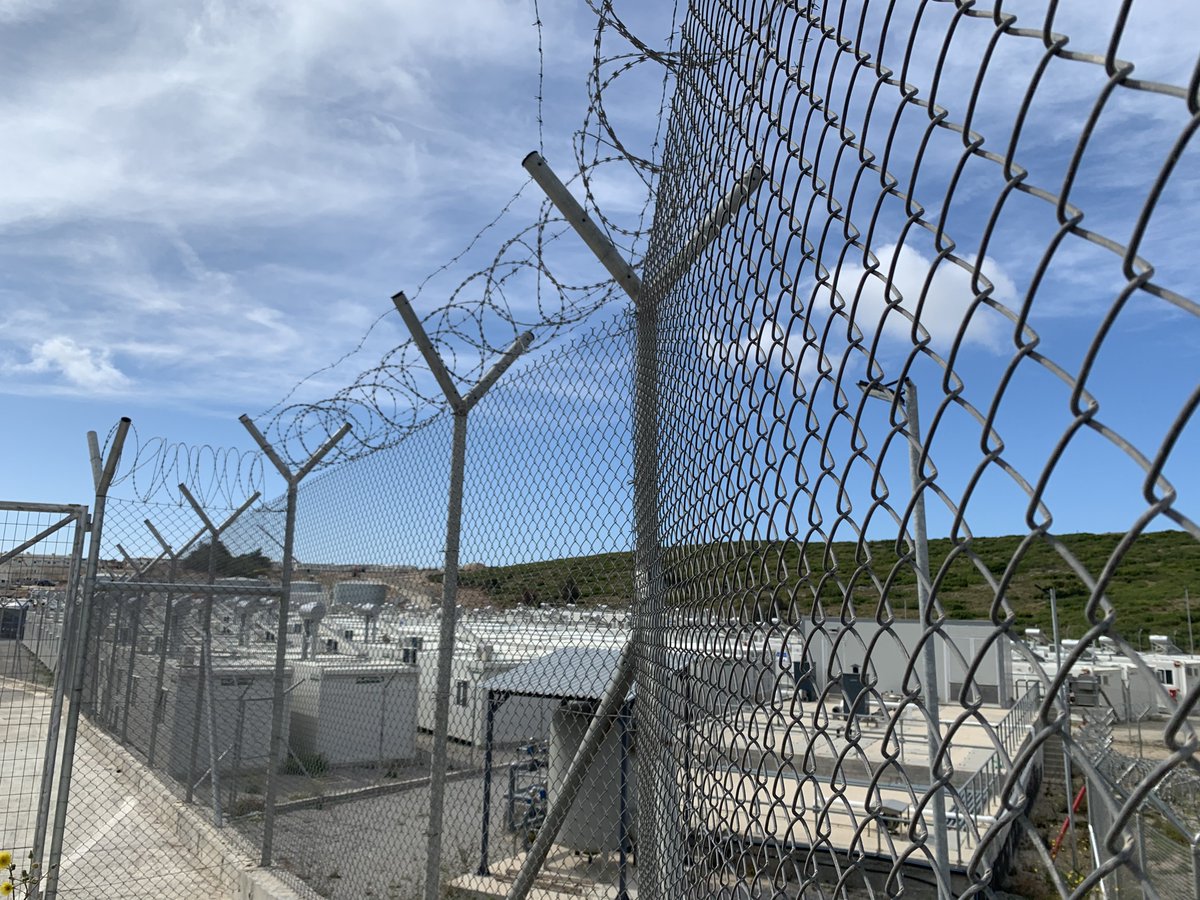Here is #Vathy center &amp; the new centre on #Samos. Can you spot the difference? The barbed wire may be shiny and new, but the EU’s intentions have not changed: block people on the Greek islands in conditions so miserable it deters others from coming. End the containment policies!