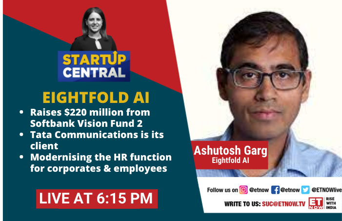 ETNOWlive's tweet photo. #ComingUp | @eightfoldai has raised $220 million from @SoftBank Vision Fund. The Calfornia-based startup with large clients like @TCS is trying to modernize the HR function in the corporates. Catch co-founder &amp; CEO Ashutosh Garg on #StartUpCentral
@NayantaraRai https://t.co/s5YC5KnQKV