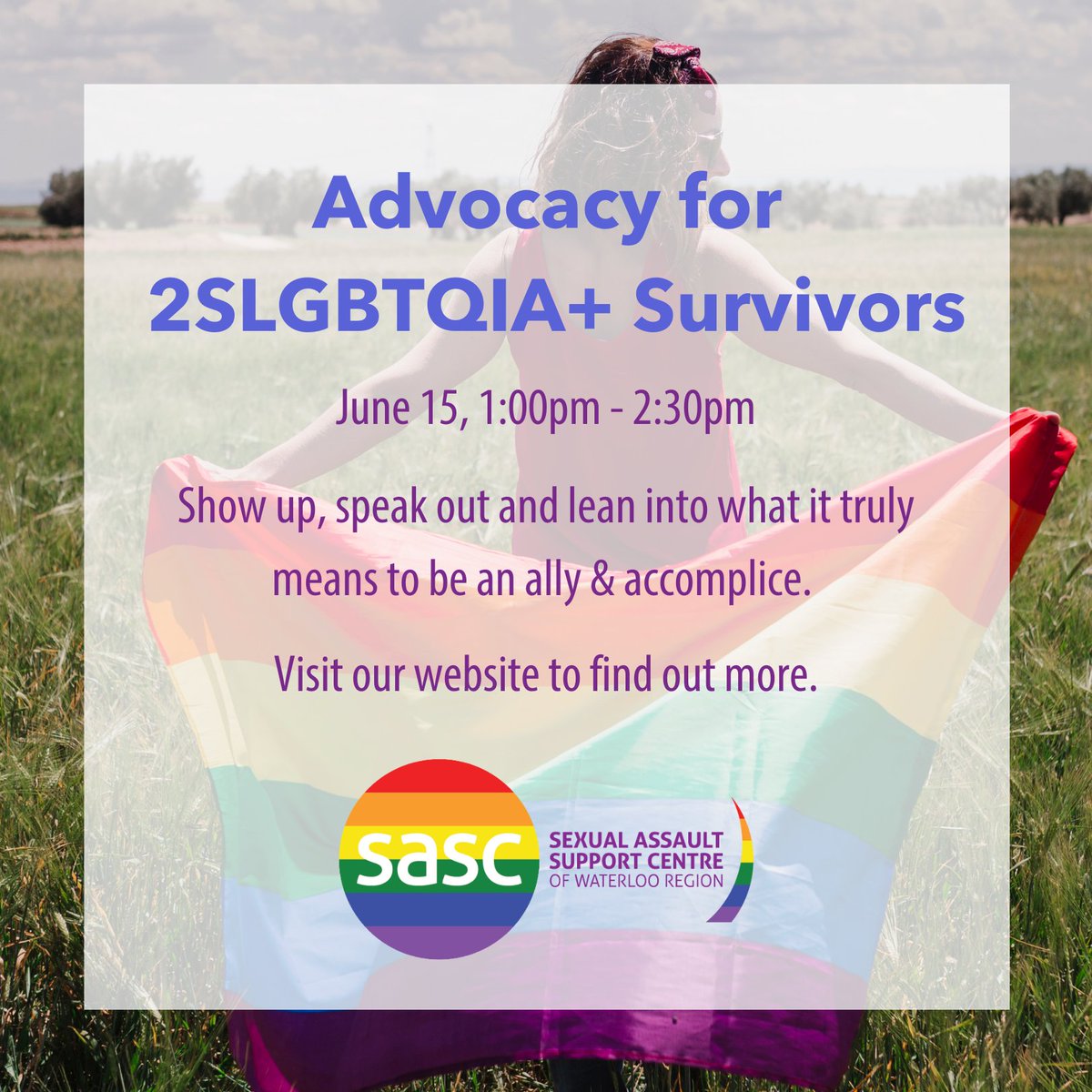 Join us for a conversation about allyship and advocacy! Visit our website to register and find out more. 
#Pride2021