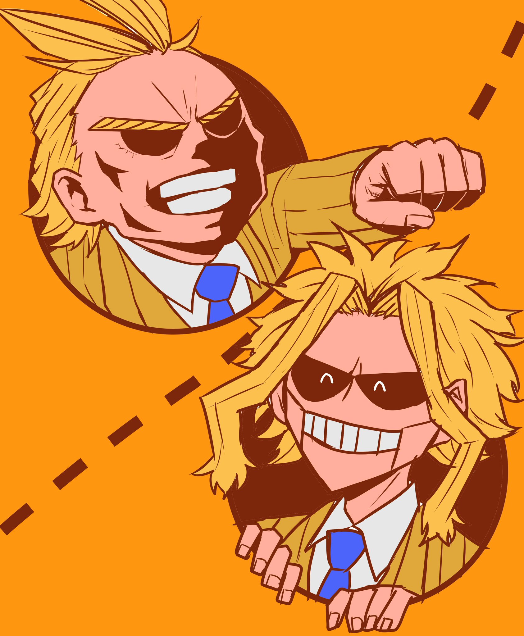 米山 オールマイト誕生祭21 およそ3年前に描いたやつ オールマイトお誕生日おめでとう T Co Efponpf3z9 Twitter