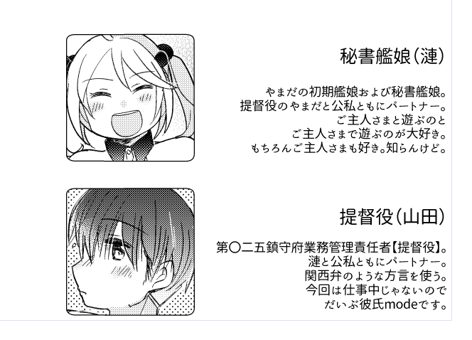 使いまわしのようで使いまわしでないようなキャラ紹介 