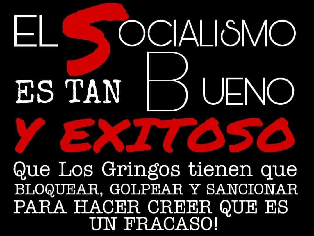 El miedo de la casa blanca siempre será el socialismo #LaHuacaGolpista