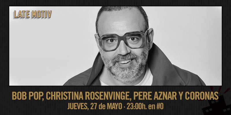 Buenafuente's tweet photo. Hoy vuelve @BobPopVeTV 😍 https://t.co/EEiEi4cv0a