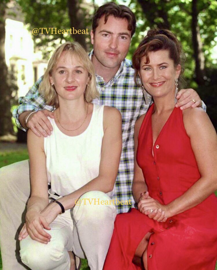 It’s #ThrowbackThursday!  Here is <a href="/kaziapelka/">kazia pelka</a> joining #NickBerry and #NiamhCusack for the launch of series 5 in 1995! ❤️