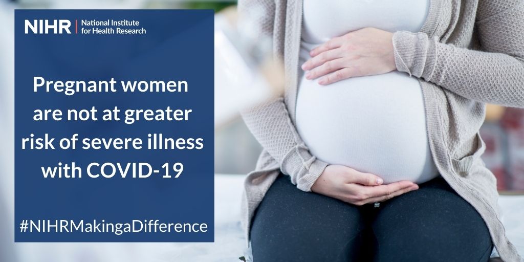 Pregnant women are not at greater risk of severe illness with #COVID19. Discover more about our latest #NIHRMakingaDifference story: nihr.ac.uk/case-studies/p…
#NIHRMakingaDifference