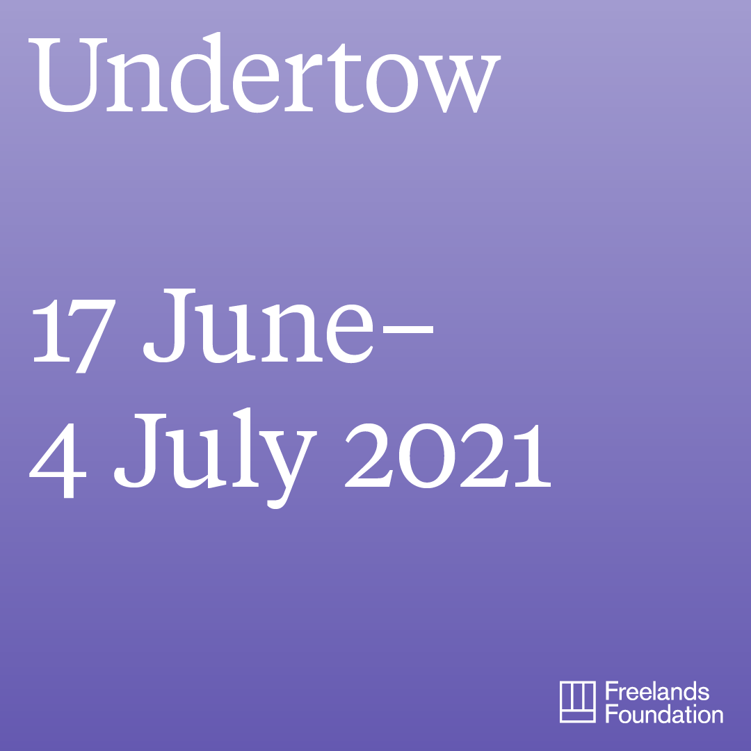 We are delighted to announce our forthcoming exhibition, #Undertow, opening 17 June.

This exhibition is part of a season celebrating the work of the first cohort of artists taking part in the #FreelandsArtistProgramme.

Find out more: freelandsfoundation.co.uk/exhibition/und…