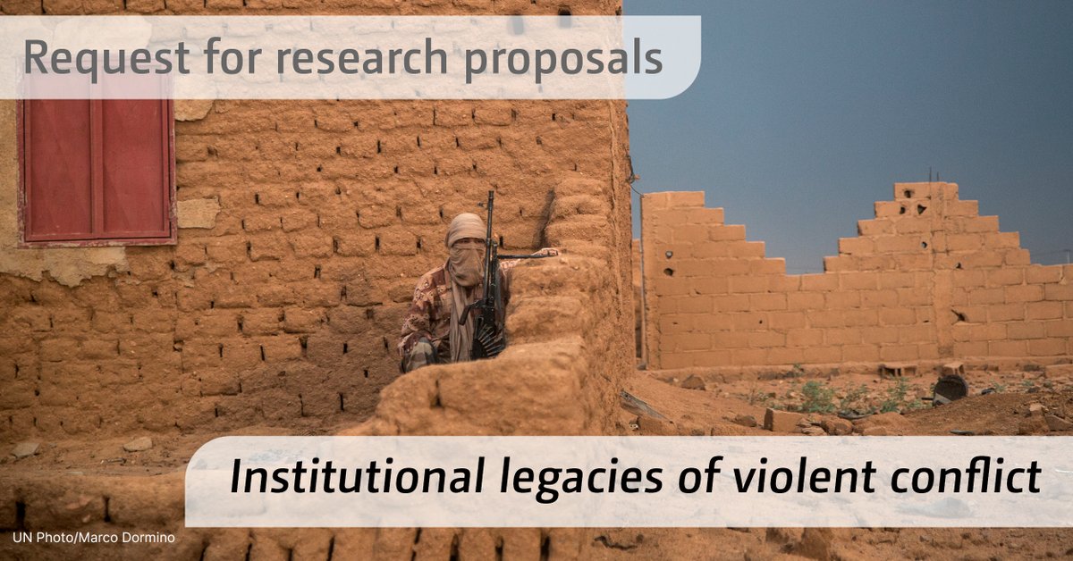 UNUWIDER's tweet photo. REQUEST FOR RESEARCH PROPOSALS - Institutional legacies of violent conflict
All queries sent in so far have now been answered โ see: https://t.co/4GvZSRZ9Tl
There's still time to send questions until 15 July!
#LegaciesOfConflict #RFRP https://t.co/TsuYonPHHs