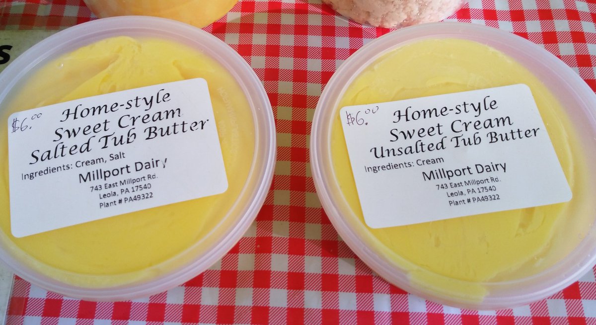 Our Spring Butter has arrived at NYC Greenmarkets! Our Jersey Cows have returned to pasture on the nutrient-rich first grass of Spring! Today on #UWS Broadway at Tucker Square #LincolnCenter (66th St) & @Columbia (114th St). Fridays at #UWS 97th St & @UnSqGreenmarket.