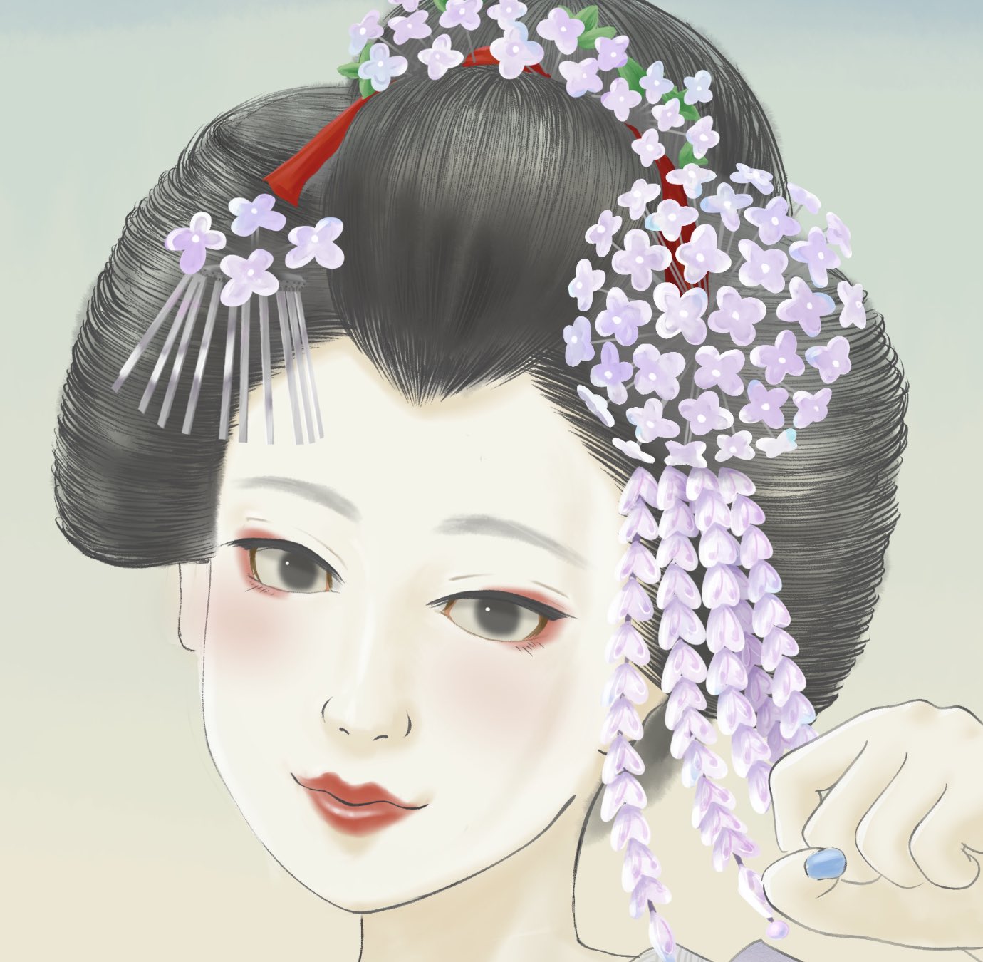 Kawakamitetsuya 紫陽花と舞妓さん たくさん描き込んだところなどのアップバージョンです お顔可愛いと思ったらいいねください笑 紫陽花 舞妓 芸妓 芸者 絵描きさんと繫がりたい イラスト好きな人と繋がりたい T Co 6lefwjqmhr Twitter