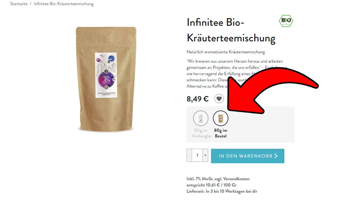 #Werbung Viele von euch haben sich den Infinitee in praktischen Nachfüllbeuteln statt nur Gläsern gewünscht.

Danke <a href="/ankerkraut/">Ankerkraut GmbH</a> &amp; Danke roter Pfeil.

bonjwa.de/tee