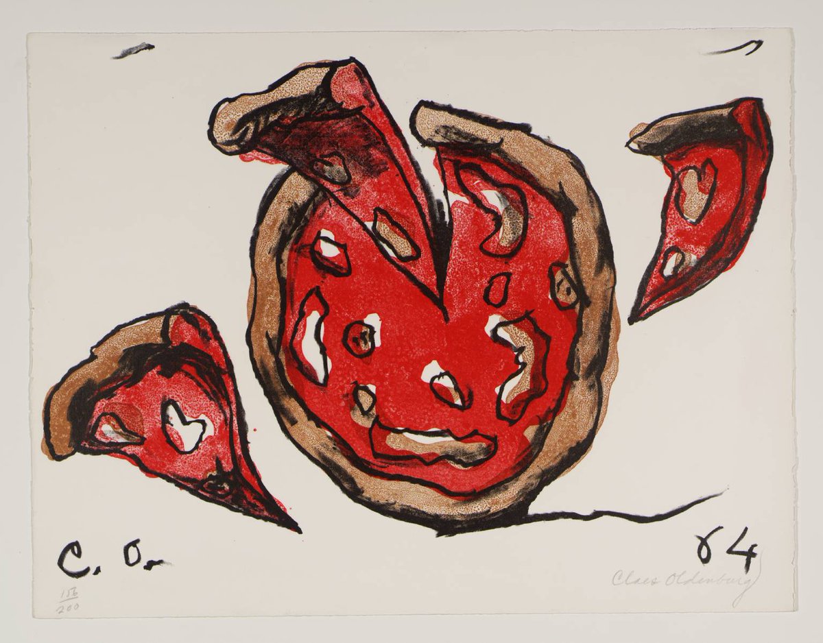 Claes Oldenburg, Pizza Pie, 1964 tate.org.uk/art/artworks/o… #claesoldenburg #museumarchive