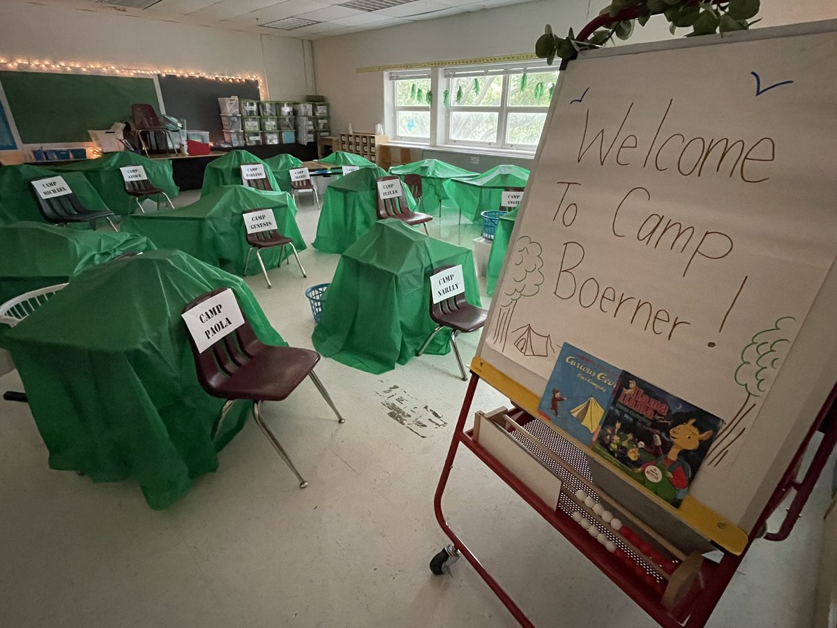 Camp Boerner is a go! 🏕<a href="/BaileysES_FCPS/">Bailey's Elementary School for the Arts & Sciences</a> #LastWeekofSchool