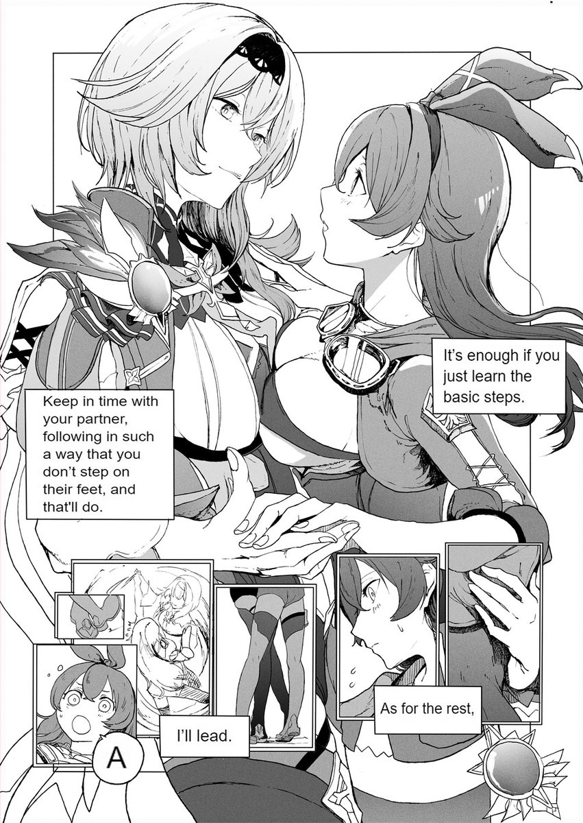 1 Koma Genshin 1.5 → 1.6 "Sinner and Flying Girl"(※I'm not confident in translation)#GenshinImapct 