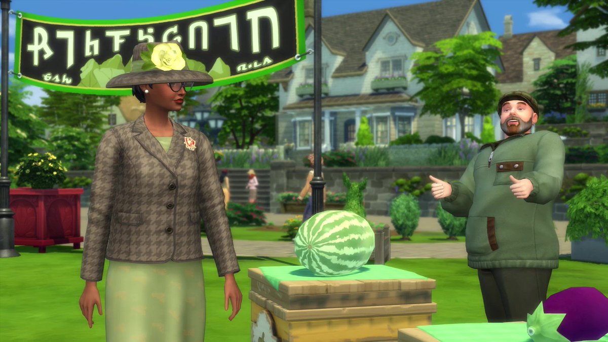 See that blurry mess in the background...I BUILT THAT!!!!

So happy to be able to scream it from the rooftops that I was invited by <a href="/TheSims/">The Sims</a> to build 3 of the lots in Henford on Bagley! 😭