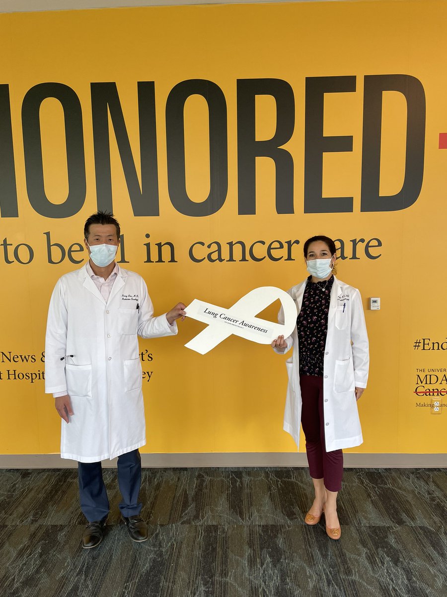 maraantonoff's tweet image. Anyone with lungs can get lung cancer. I’m proud to support the #whiteribbonproject with my #radonc colleague @PercyLeeMD, as we believe at @MDAndersonNews that multidisciplinary collaboration is the key to #makingcancerhistory.  @TheWRP4LC @chrisdraft @ppisters #oncsurgery #lcsm