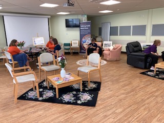 We have created a Carers Lounge in the Emma Ferbrache Room at the PEH - drop in for a cuppa and cake and to find out what support is available to you as a carer.