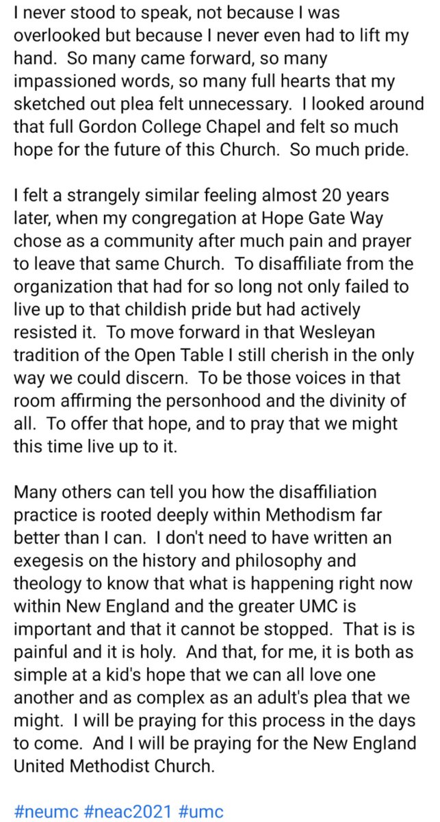 pfreydavis's tweet photo. A Statement on Disaffiliation

#neumc #neac2021 @neumc @Hope_Gate_Way https://t.co/87q3IjRvxk