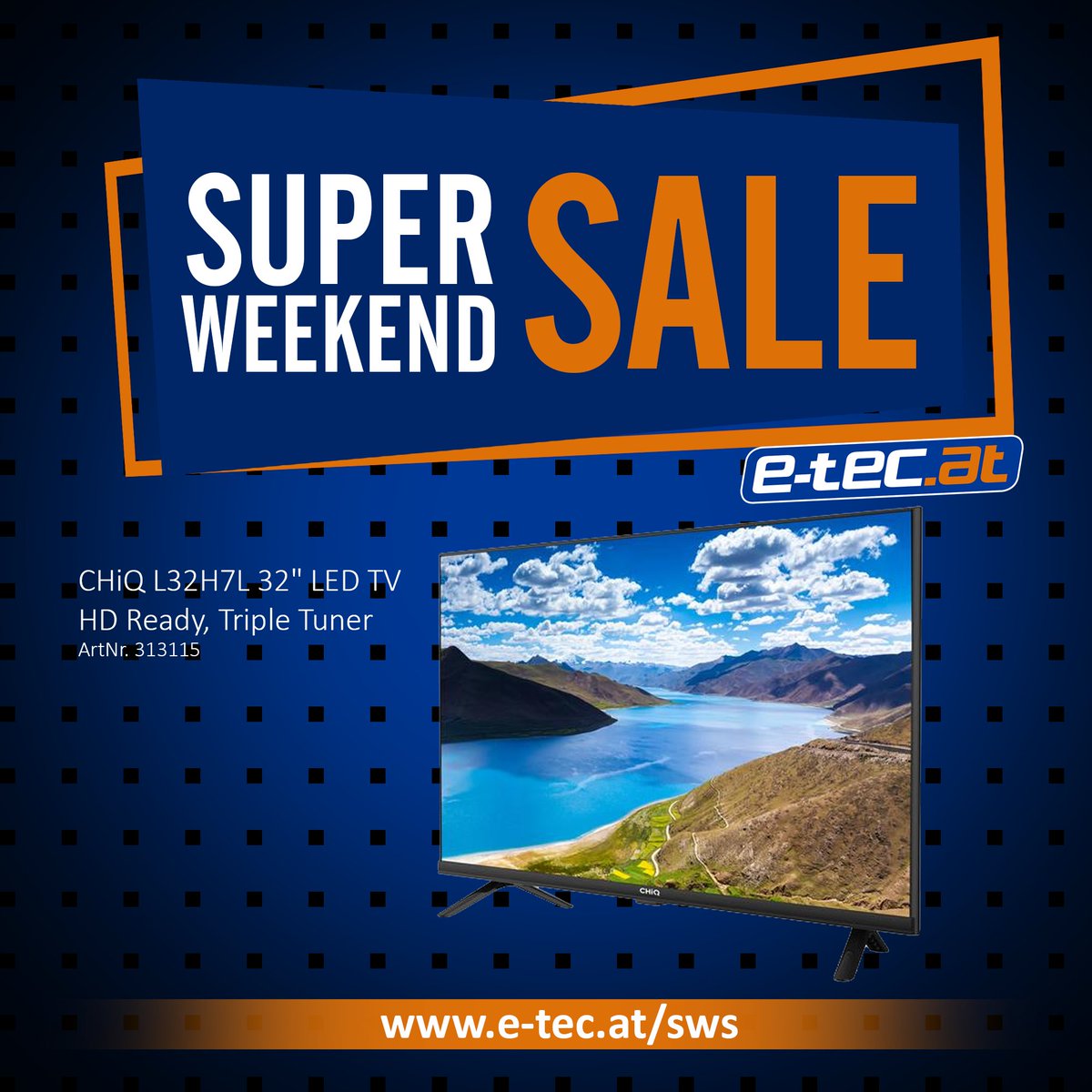 Jetzt den CHiQ L32H7L 32" LED TV um nur € 189,00 statt € 269,00 abstauben❗ Nur beim Super Weekend Sale😉

➡️ ow.ly/S2zf50F76Ps

#ChiQ #ChiQTV #superweekendsale #sws #rabatt #aktion #günstig #L32H7L #ChiQL32H7L