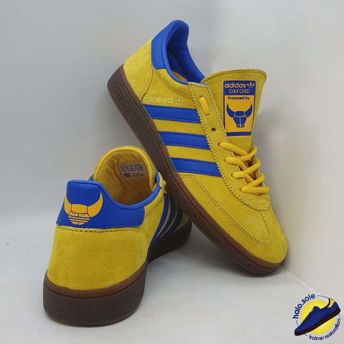 Oxford Spezials! 

Oxford fans to get your hands on a lovely custom pair of trainers just like this, drop us a DM for an enquiry!

#sayhellotocustoms #oxford #adidasoriginals #adidasfootball #EURO2020 #spezials