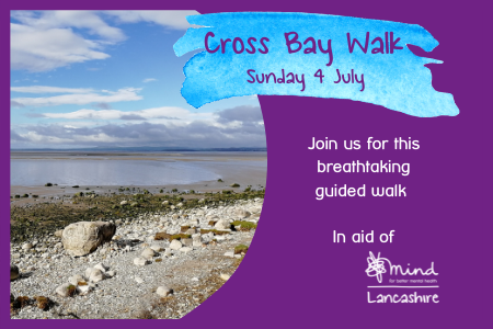 LancsMind's tweet photo. Fancy experiencing the beautiful Morecambe Bay Sands on a guided walk with @GuideOverSands while raising funds for @LancsMind? Join us in walking for better mental wellbeing for all.  This is a challenging walk in places so please read up on it here: https://t.co/ygswZXYjDd https://t.co/xIrX8JQOwt