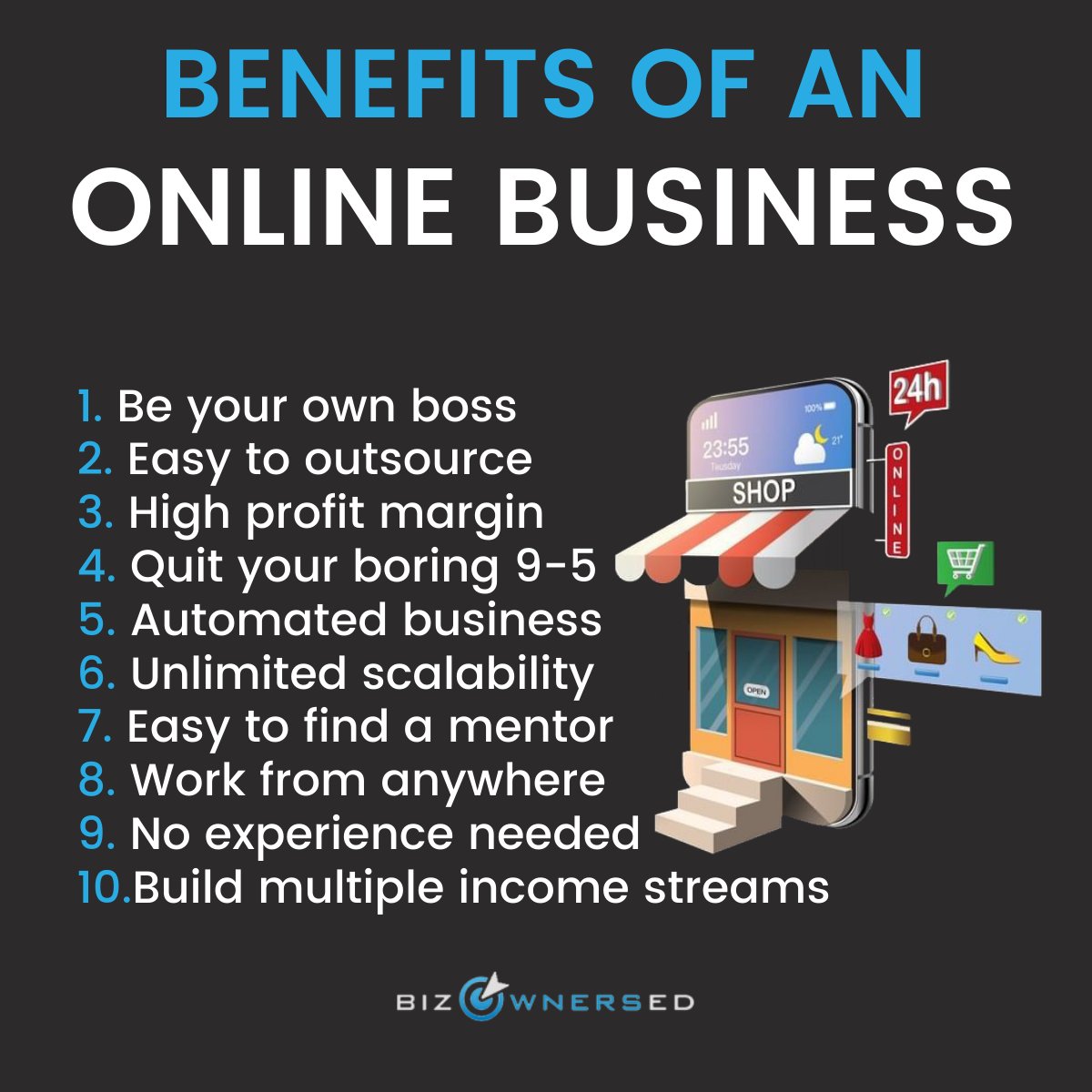 Benefits of an Online Business

Want to learn more? Just search "Biz Owners Ed Podcast" on google!