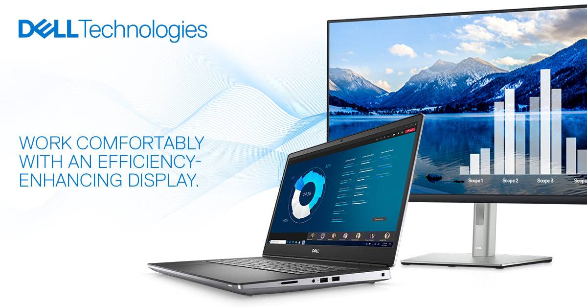 You deserve the best possible office setup, wherever you are. Try ComfortView Plus on a wide range of Dell commercial displays to experience consistent color and improved eye comfort: oal.lu/uY8Gb