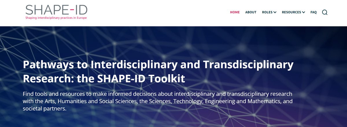 shapeID_eu's tweet image. This is an impressive toolkit for all stakeholders that is so important for interdisciplinary and transdisciplinary research. It has the capacity to bring solutions. – Professor Ludovic Thilly, The Coimbra Group @LThilly_CG @CoimbraGroup @TLRHub #shapeidtoolkit