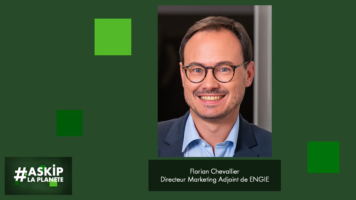 <a href="/FlorianChevall6/">Florian Chevallier ❤️ Memecoin</a>, Directeur Marketing Adjoint de <a href="/ENGIEgroup/">ENGIE</a> nous parlera de la manière dont Engie prend en compte les enjeux climatiques dans sa communication publicitaire lors de l’émission #ASKIP LA PLANETE, Jeudi 17 Juin à 11H00