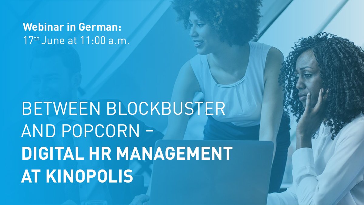 easy_software's tweet photo. Too much personnel data? Let Kinopolis convince you that everything runs smoothly behind the scenes despite a lot of data, thanks to the EASY HR. Click here to register to our Webinar (in German): https://t.co/ULClpJvJab

#Customerjouney #EASYHR https://t.co/kAH2rtZlGj