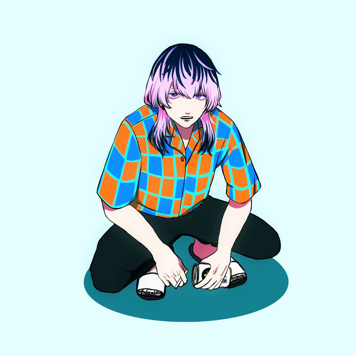 灰谷竜胆 東卍fa 灰谷竜胆 金目のイラスト