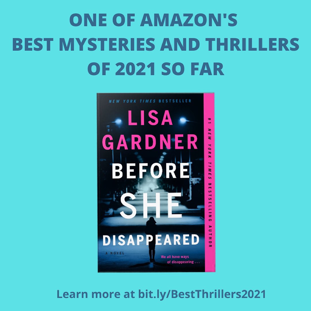 LisaGardnerBks's tweet photo. Yippee!  Thank you @amazonbooks!  #beforeshedisappeared #bestof2021 #sofar @DuttonBooks https://t.co/dleLxjGTxB