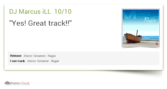 DJ Marcus iLL supports: Marco Torrance / Rugia 10/10 #newrelease pcl.la/Y9PSXO