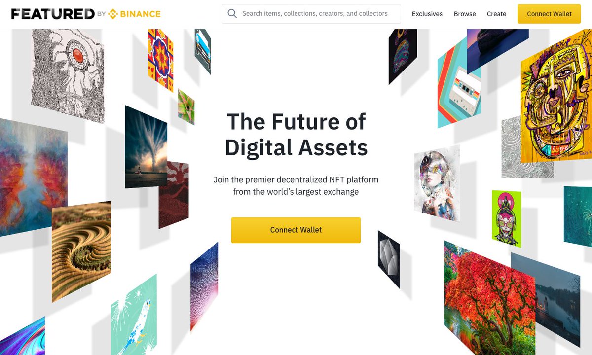 Featured by Binance tweet media