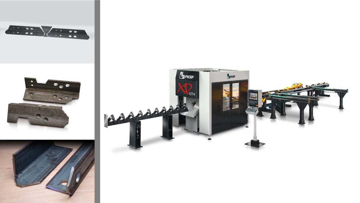 FICEP's tweet image. Notching in angle iron fabrication can be a costly operation.  FICEP has now integrated programmable notching with punching, marking, shearing to length into one high performance CNC line   

Learn more👉🏻🎬| youtu.be/aYAWEqDzS-E

#angleprocessing #transmissiontowerfabrication