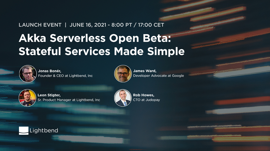 🚀What’s #AkkaServerless all about?

✅Zero-friction development
✅Manages #Kubernetes and DBs for you
✅Polyglot language support
✅Pure focus on #codesigning 
#CloudNative #JavaScript #Java #Developer

🔍Find out more on Jun-16 in the Open Beta launch! 
bit.ly/3ivq1Hm