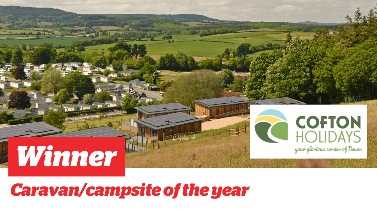 🏅WINNER 🏅 Caravan/campsite ⛺️ 

☀️Cofton Holidays, Devon <a href="/Cofton_Holidays/">Cofton Holidays</a> 

#itravelstaycationawards