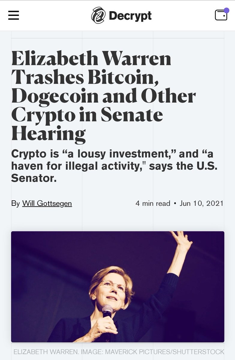 dengesizessek's tweet photo. At least @SenWarren and Trump agreed on so
mething. That's a nice beginning, next they should agree on leaving their posts to younger generations understanding the tech. #Republicans #Democrats @POTUS @KamalaHarris #Bitcoin #CryptoNews https://t.co/4CZdcS9Nag