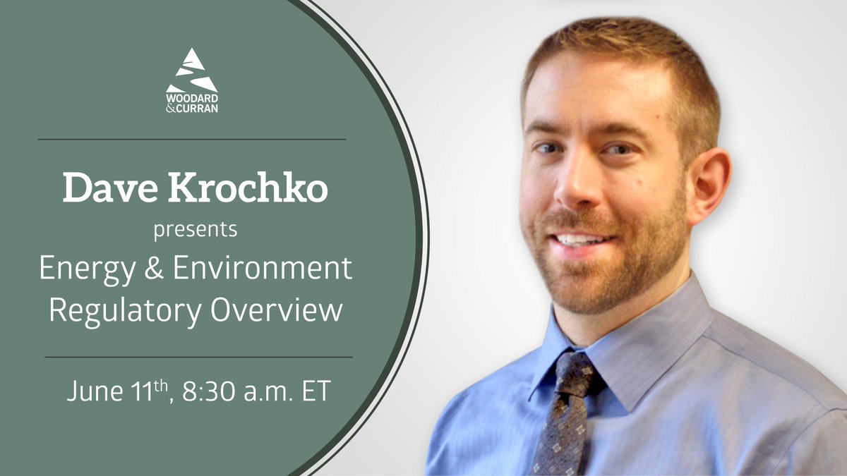 Don't miss David Krochko tomorrow morning as he presents an in-depth overview of current #energy and #environment regulatory changes at 8:30 a.m. during @CBIANews' Energy & Environment Conference! 👉 bit.ly/358HTji #EnvironmentalRegulations #RegulatoryCompliance