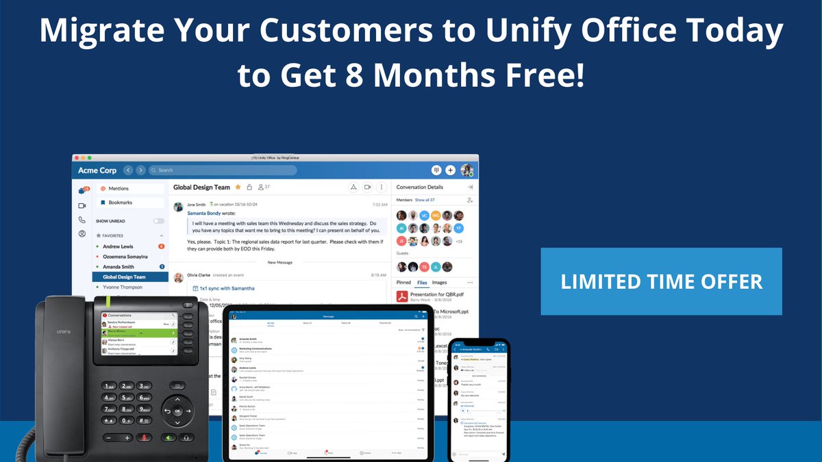 @AtosUnify is excited to offer a brand-new and compelling way to catalyze the transition for those customers who have on premise phone and collaboration systems to Unify Office by RingCentral. Learn more about the #CatalyseOffer here: mailchi.mp/ntsdirect/migr…