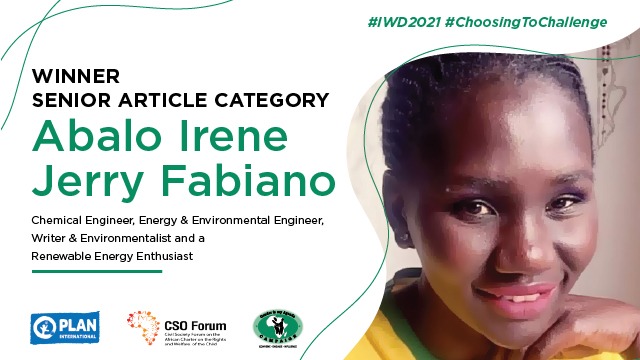 'To be a South Sudanese Woman means, to bear the brunt of wars and the never- ending conflicts, to be wrapped in the struggles for survival, But still dust yourself off .....' Congratulations Abalo #choosetochallenge Traditional norms to promote economic empowerment