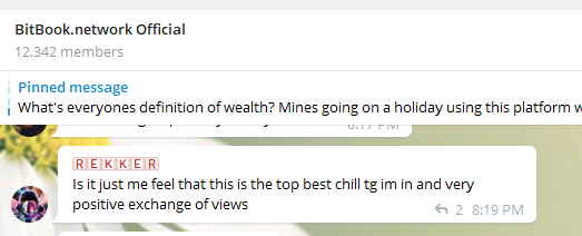 Our community is not even 2 months old, please come see why people like @CryptoRekker say things like, " Is it just me feel that this is the top best chill tg im in and very positive exchange of views"