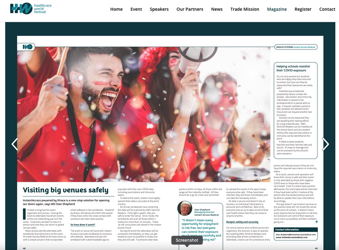 Returning to large venues safely…. worldhealthcarefestival.com/healthcare-wor…