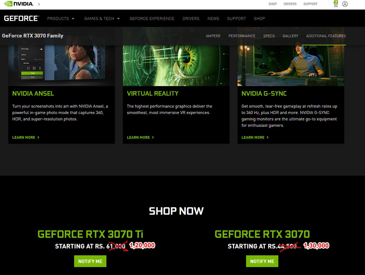 I'm wondering why no one has filed a PIL against NVIDIA and GPU manufacturers for selling cards at ridiculous prices above the declared launch prices. It is nothing but daylight robbery currently if you are trying to build a PC.