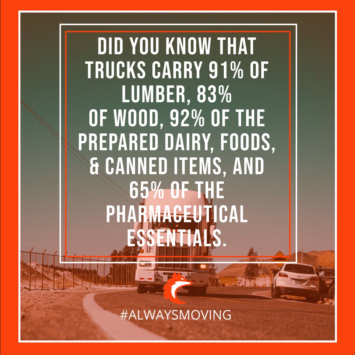 LogisticsHyper's tweet photo. When we talk about 'smart transportation,' it is more than moving cargo from A to B. Digitization within transport and logistics means seamless service to our customers, visibility in the supply chain, and driving a more efficient business. #foxontherun #alwaysmoving #hyperfox https://t.co/2PJfy8ZdiI