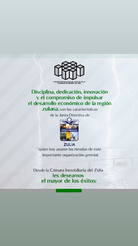 Hoy felicitamos al presidente saliente de Fedecámaras Zulia, Ricardo Acosta, quien cuya impecable gestión fue el  resultado del esfuerzo y el trabajo constante de Ricardo y su equipo en la Junta Directiva de esta importante organización regional.

#CIEZ #FedecamarasZulia