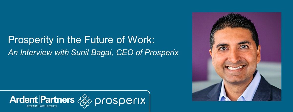 Prosperity in the Future of Work: @CJD_Ardent interviews Sunil Bagai, the CEO of Prosperix: cporising.com/2021/06/10/pro… #CWM #contingentworkforce #futureofwork