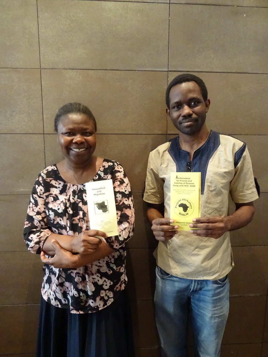 Afrikaherz Team: Rosaline M'bayo and Stephen Amoah