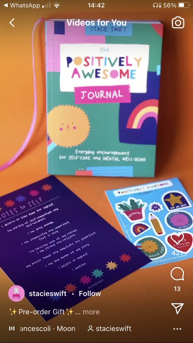 Colour PR (@princolour) on Twitter photo Want some POSITIVELY AWESOME news? If you pre-order <a href="/stacie_swift/">Stacie Swift</a>’s #PositivelyAwesomeJournal you can claim a fantastic free gift!
Pre-order here: amazon.co.uk/Positively-Awe… Want some POSITIVELY AWESOME news? If you pre-order <a href="/stacie_swift/">Stacie Swift</a>’s #PositivelyAwesomeJournal you can claim a fantastic free gift!
Pre-order here: amazon.co.uk/Positively-Awe…